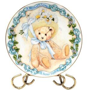 Cherished Teddies Mothers Love Vintage 2001 Plate Priscilla Hillman Enesco
